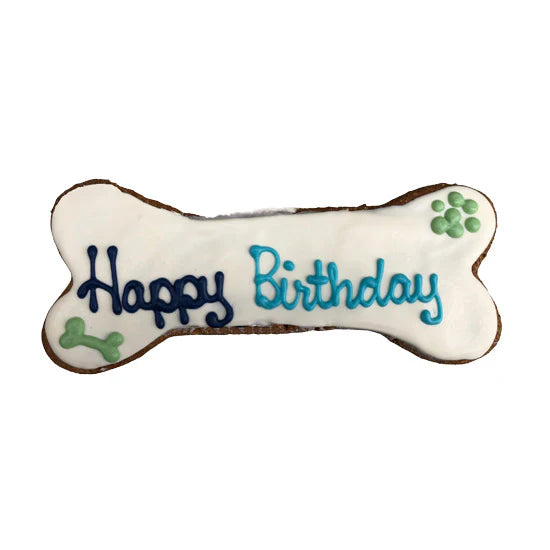 Happy Birthday 8” Bone