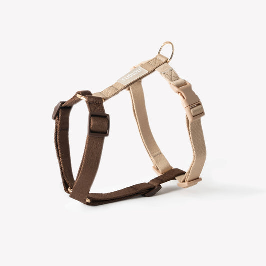 Brown + Tan - Dog Harness