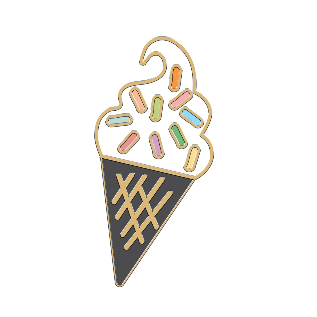 Choco Ice Cream Collar Charm