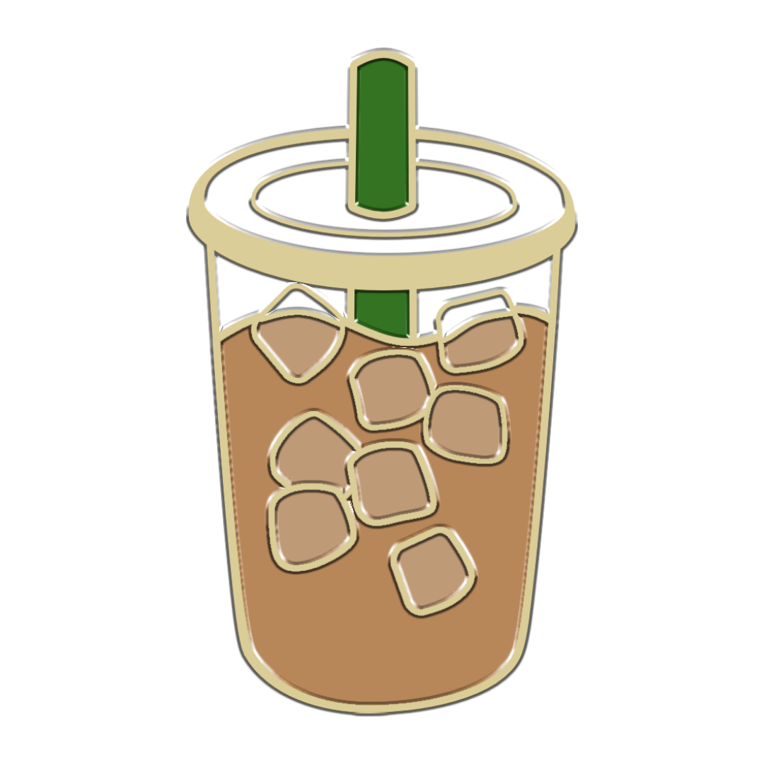 Iced Coffee Collar Charm
