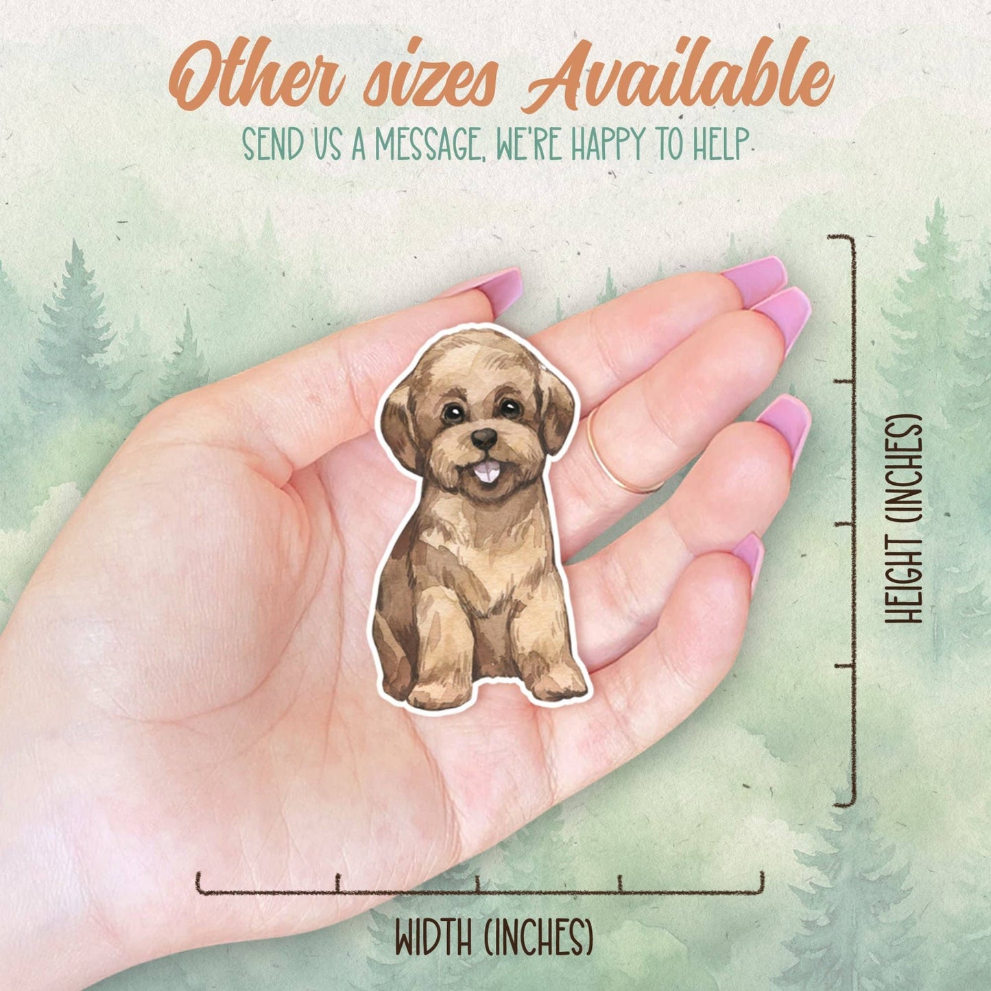 Toy poodle sticker