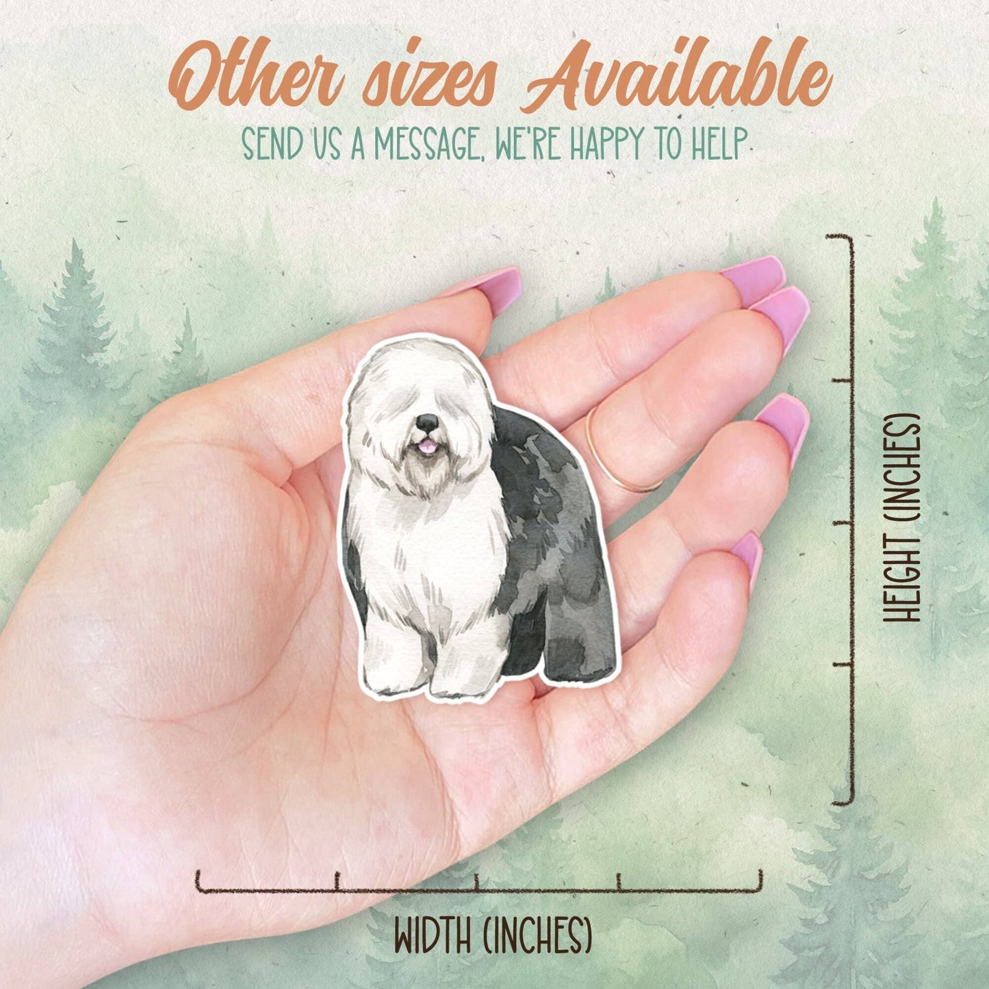 Old English Sheepdog sticker