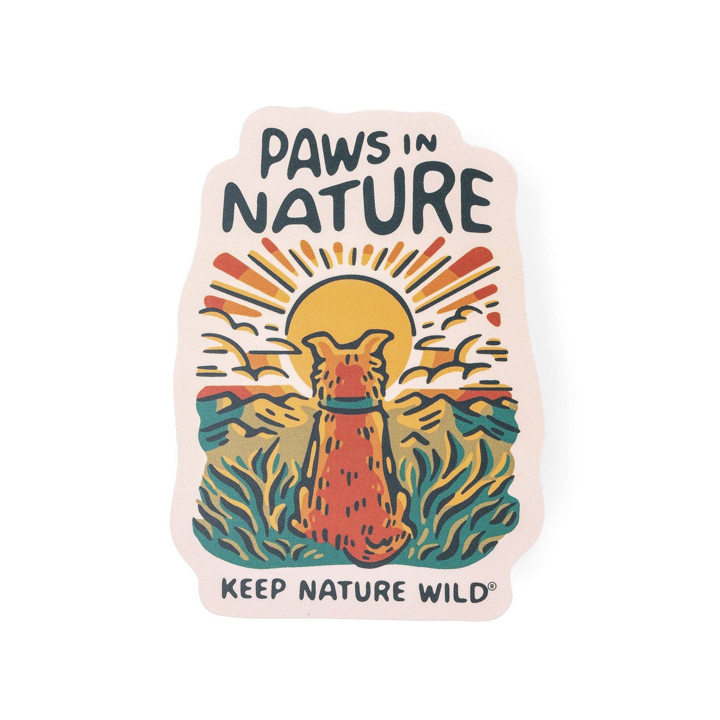Dog Paws in Nature | Sticker