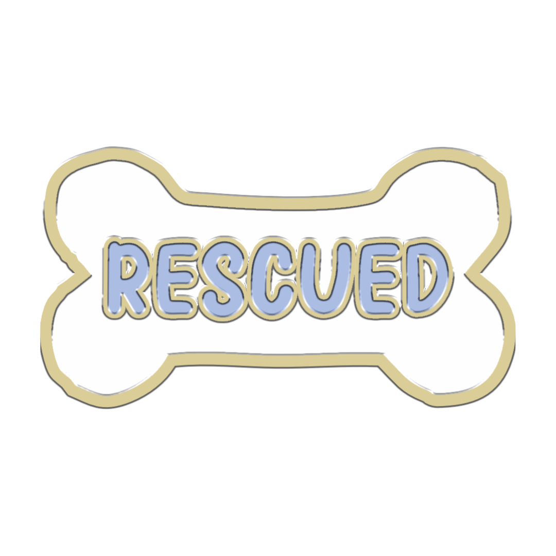 Rescued Bone Collar Charm