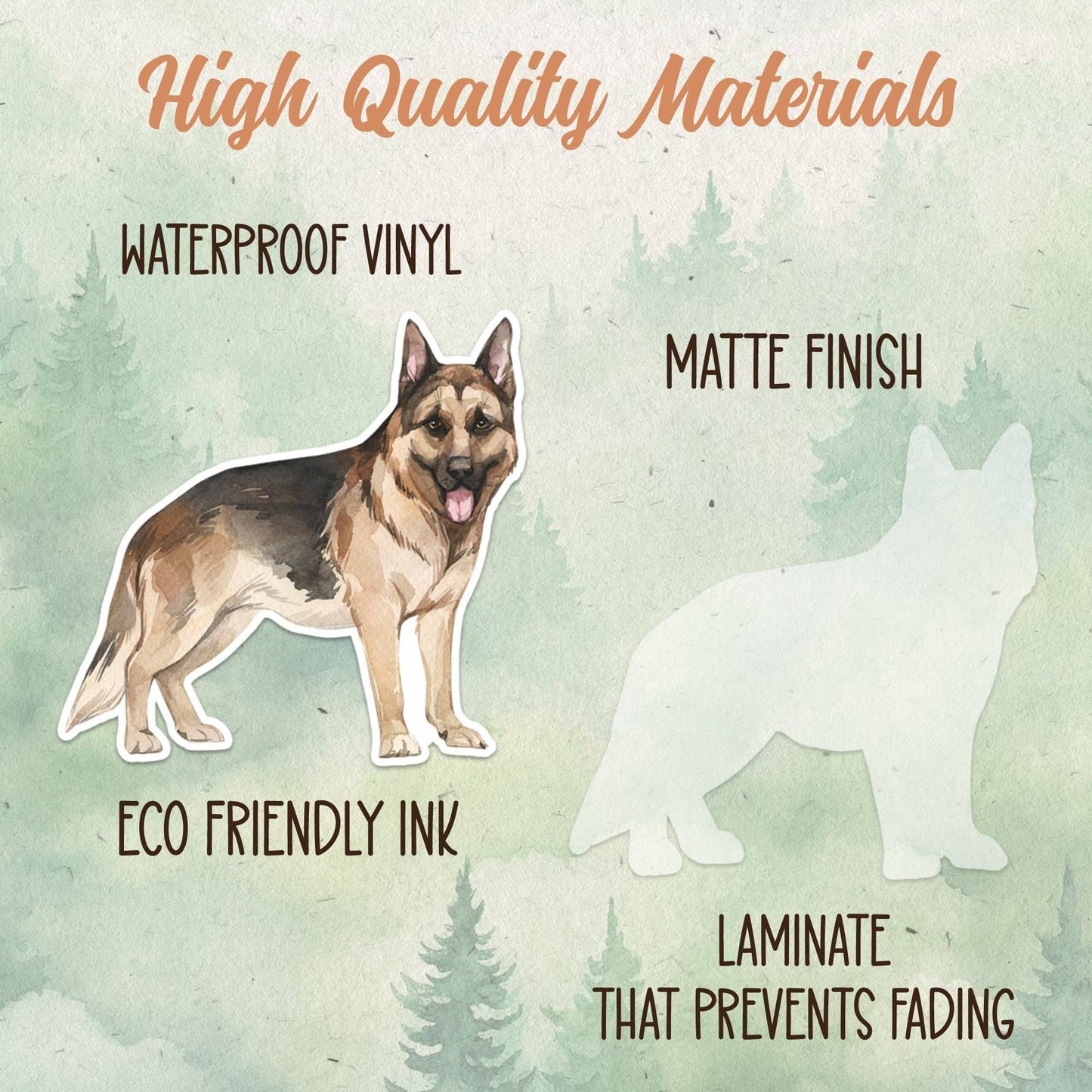 German Shepherd sticker