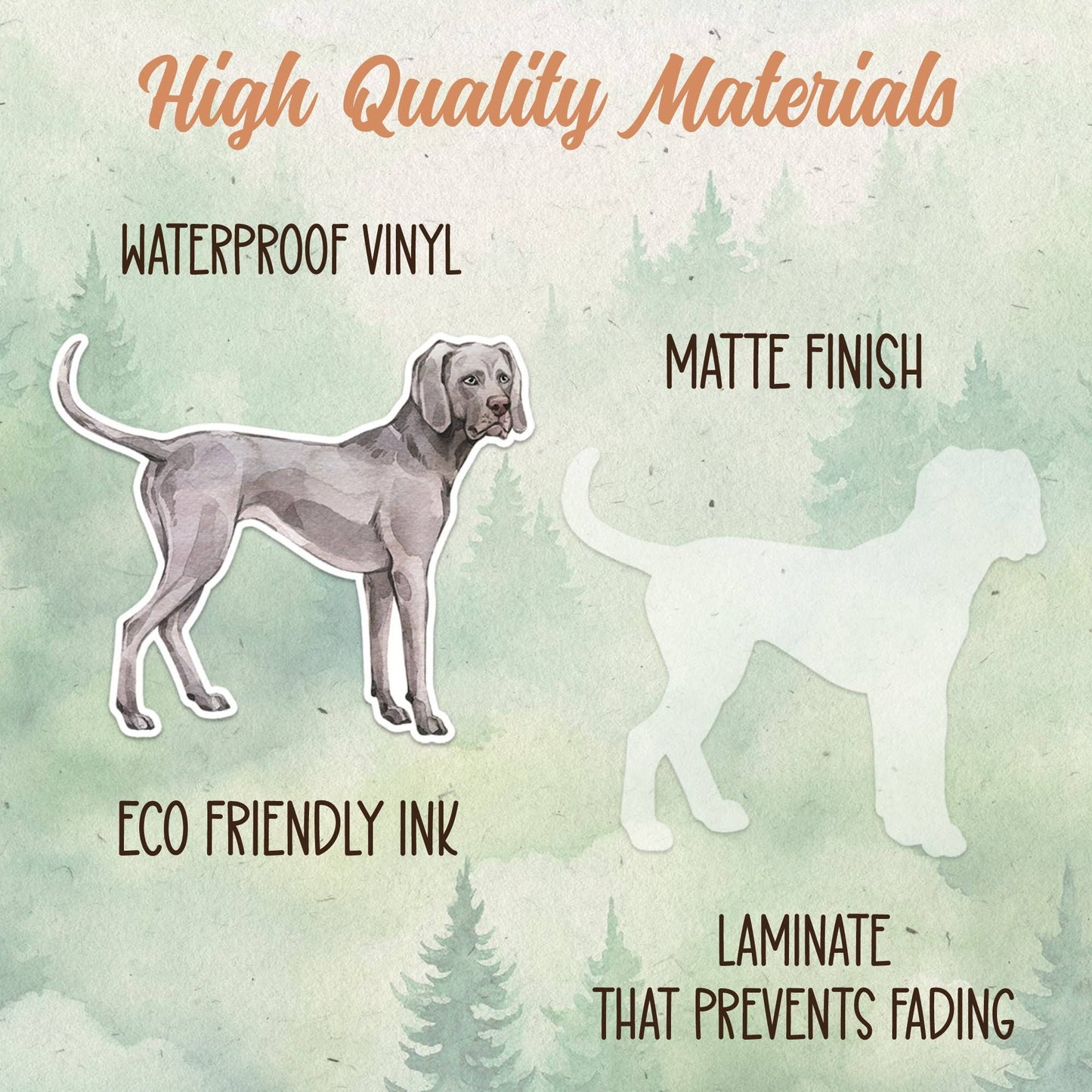 Weimaraner dog sticker