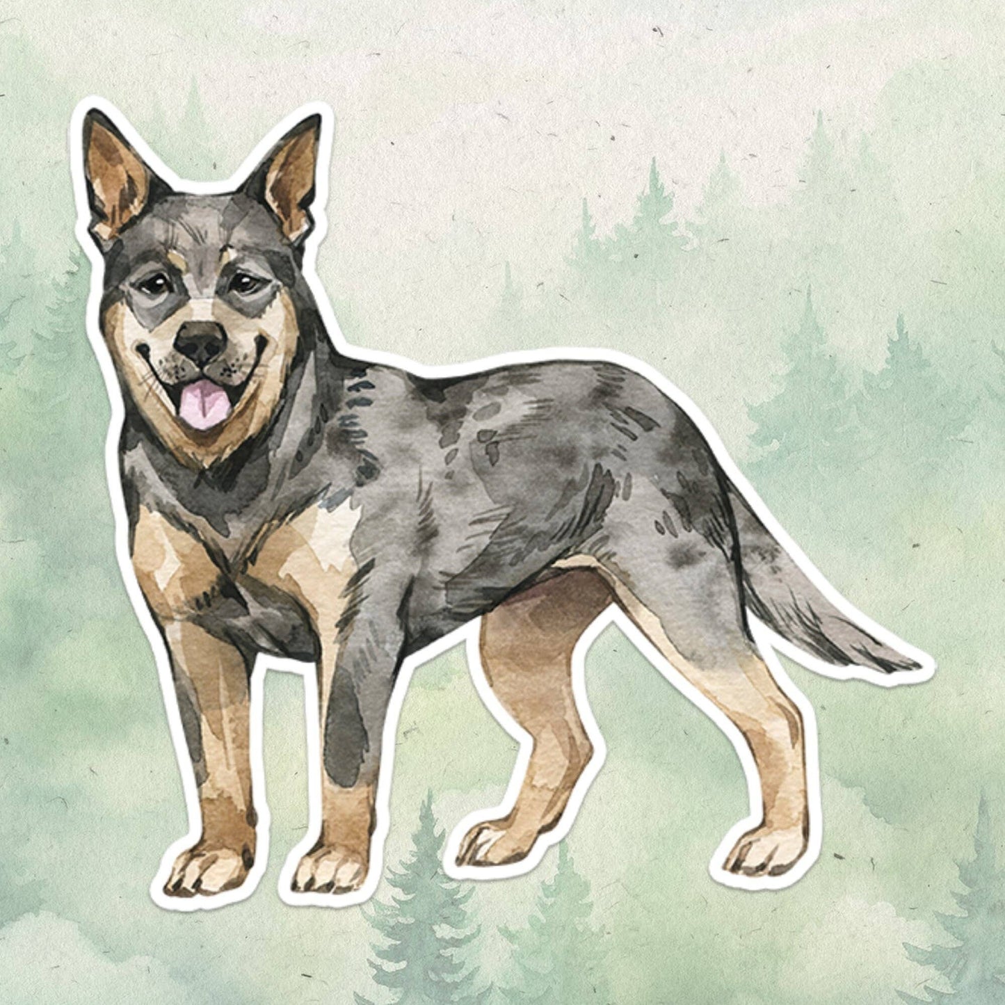 Aussie Cattle Dog Sticker