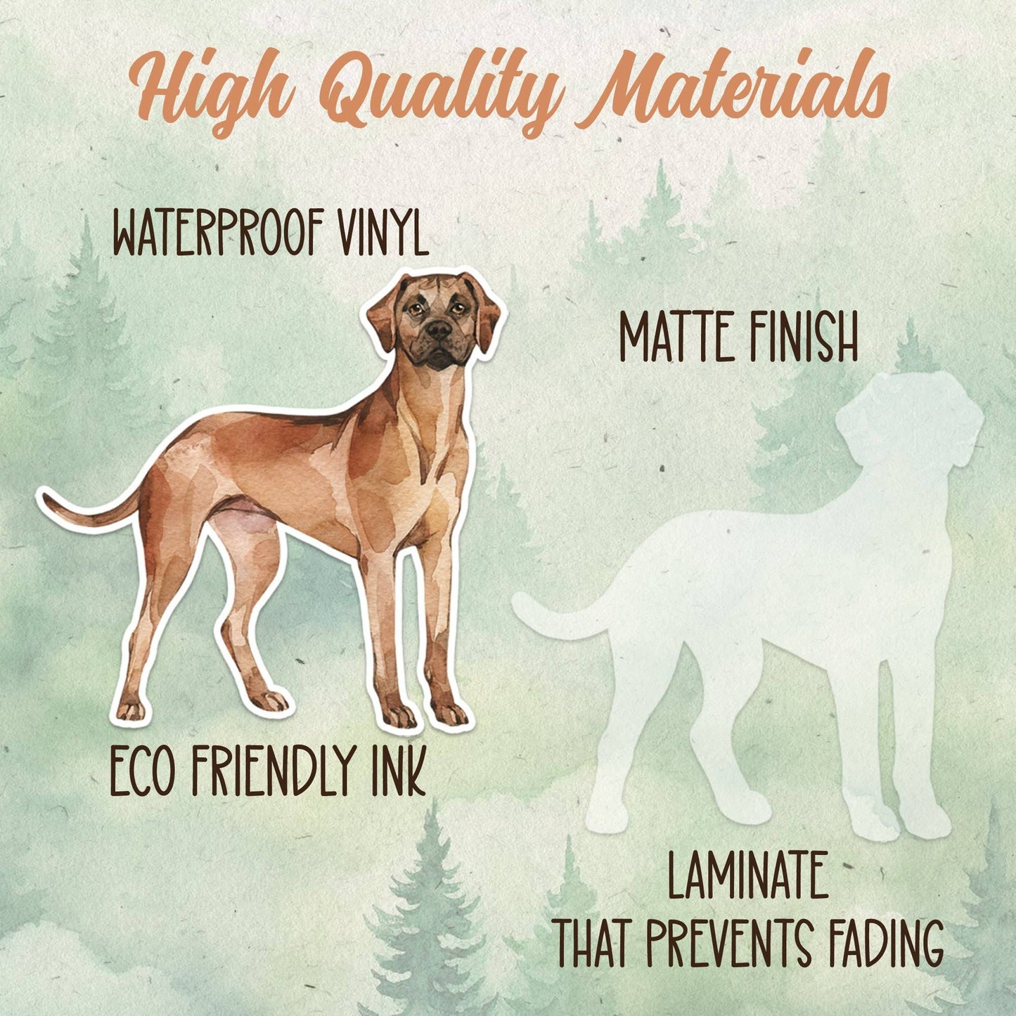Rhodesian Ridgeback dog sticker
