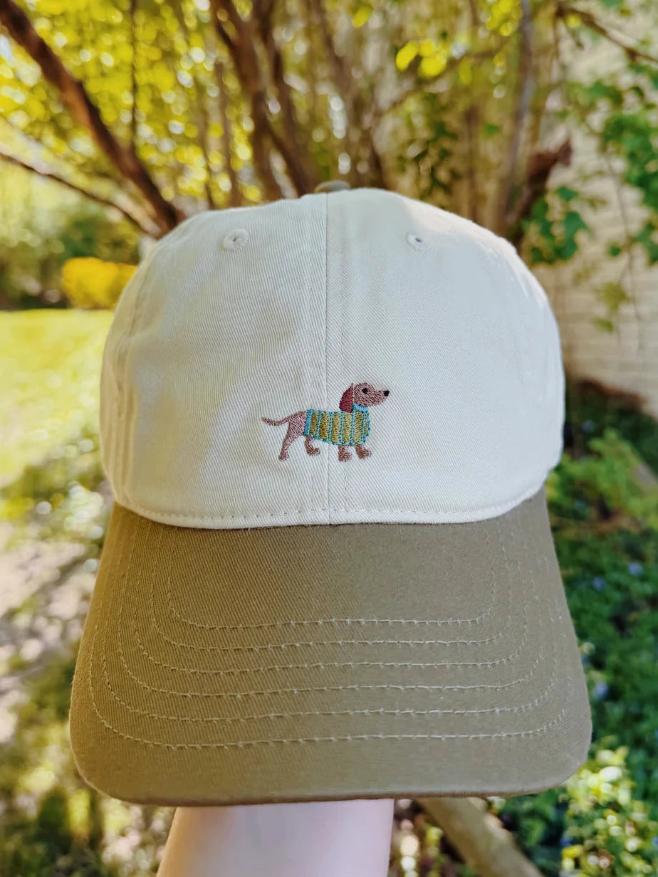 Embroidered dog hat