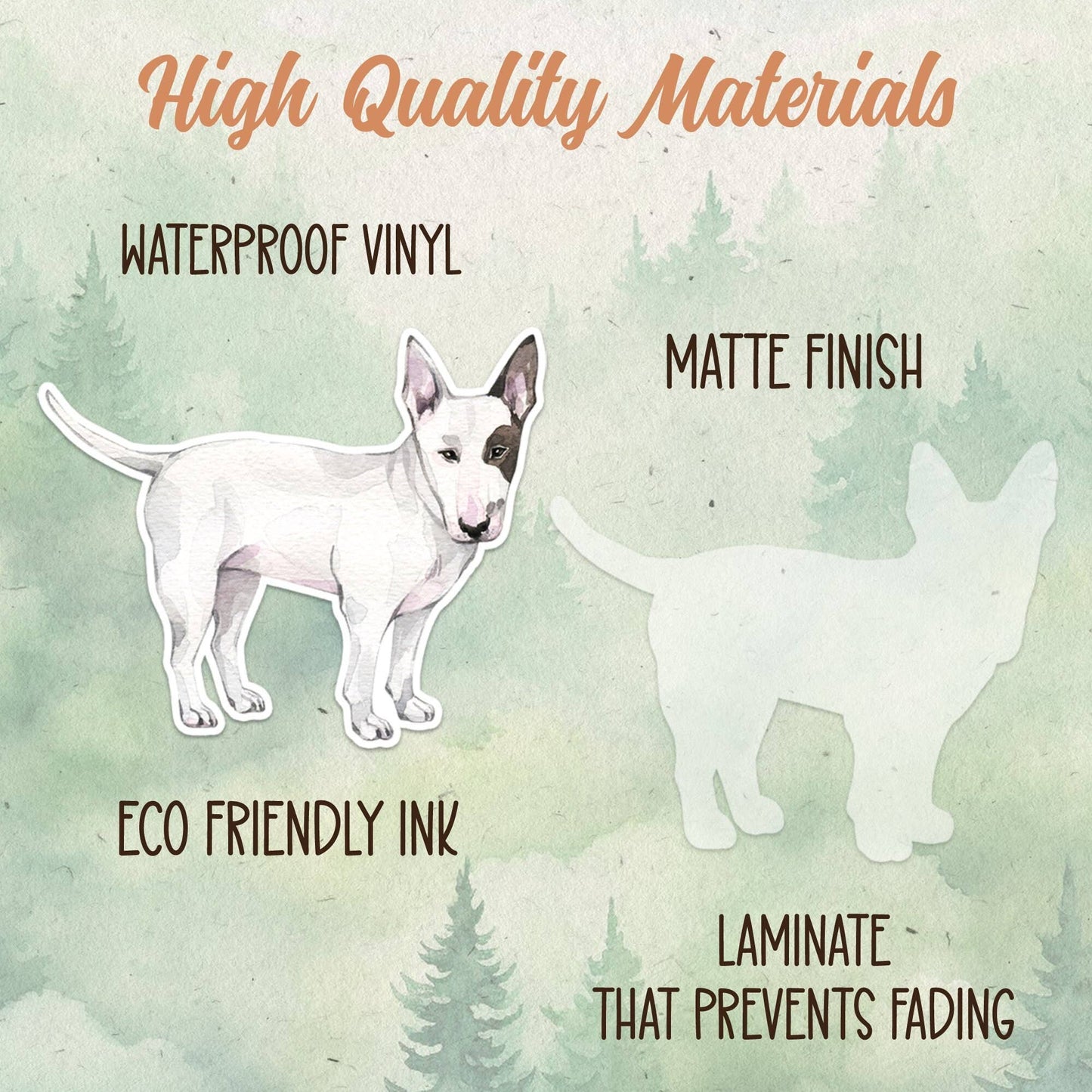 Bull Terrier dog sticker