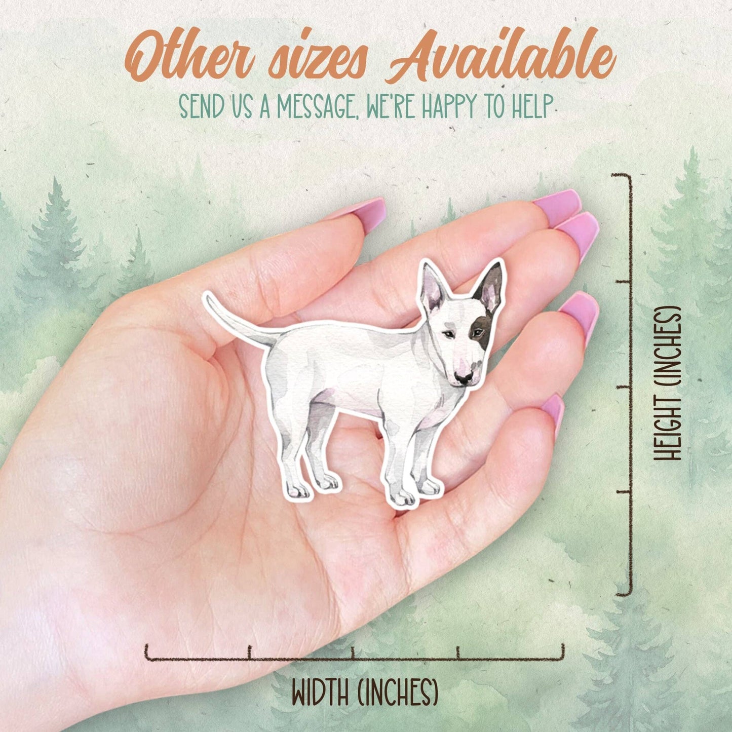 Bull Terrier dog sticker