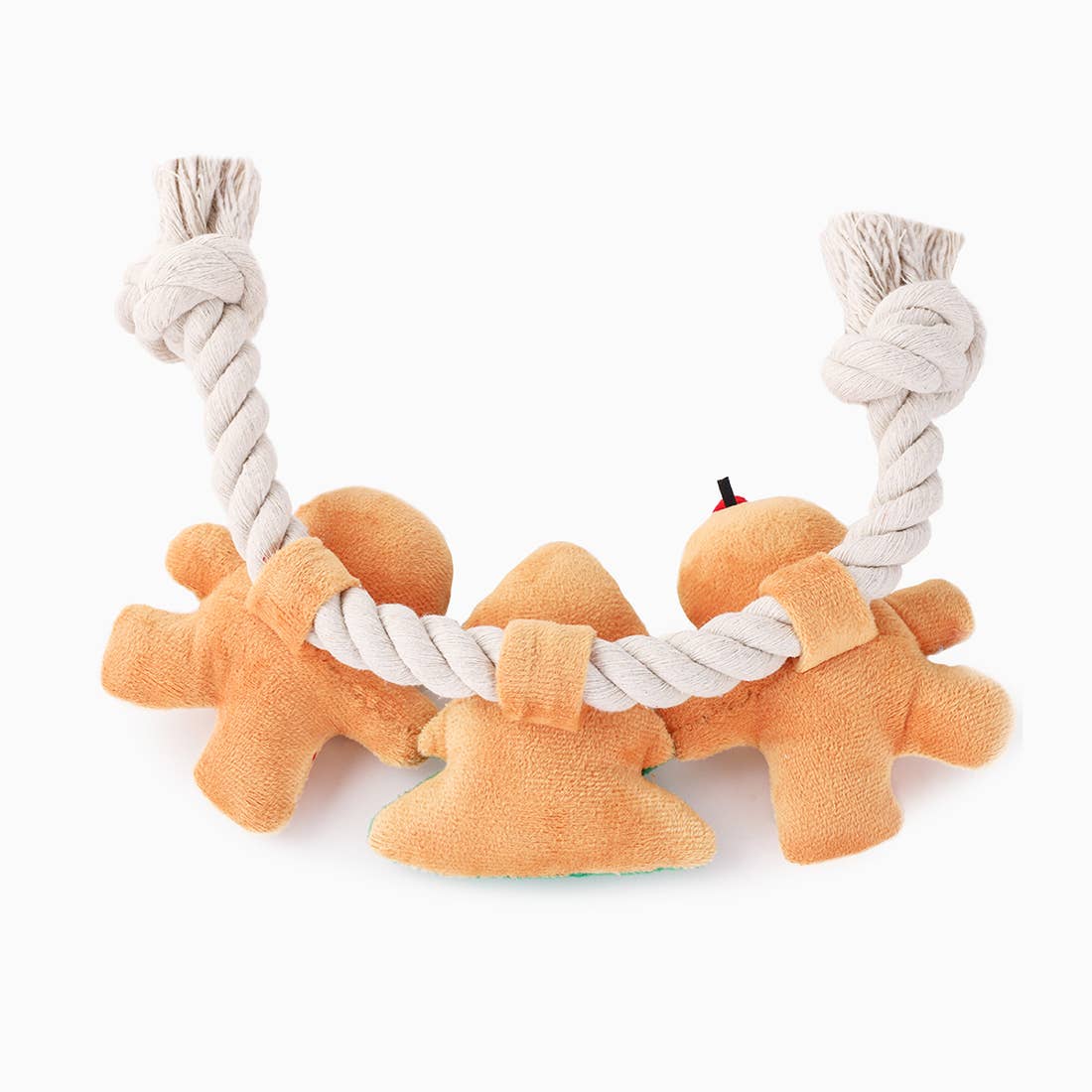 Gingerbread Man Rope Toy