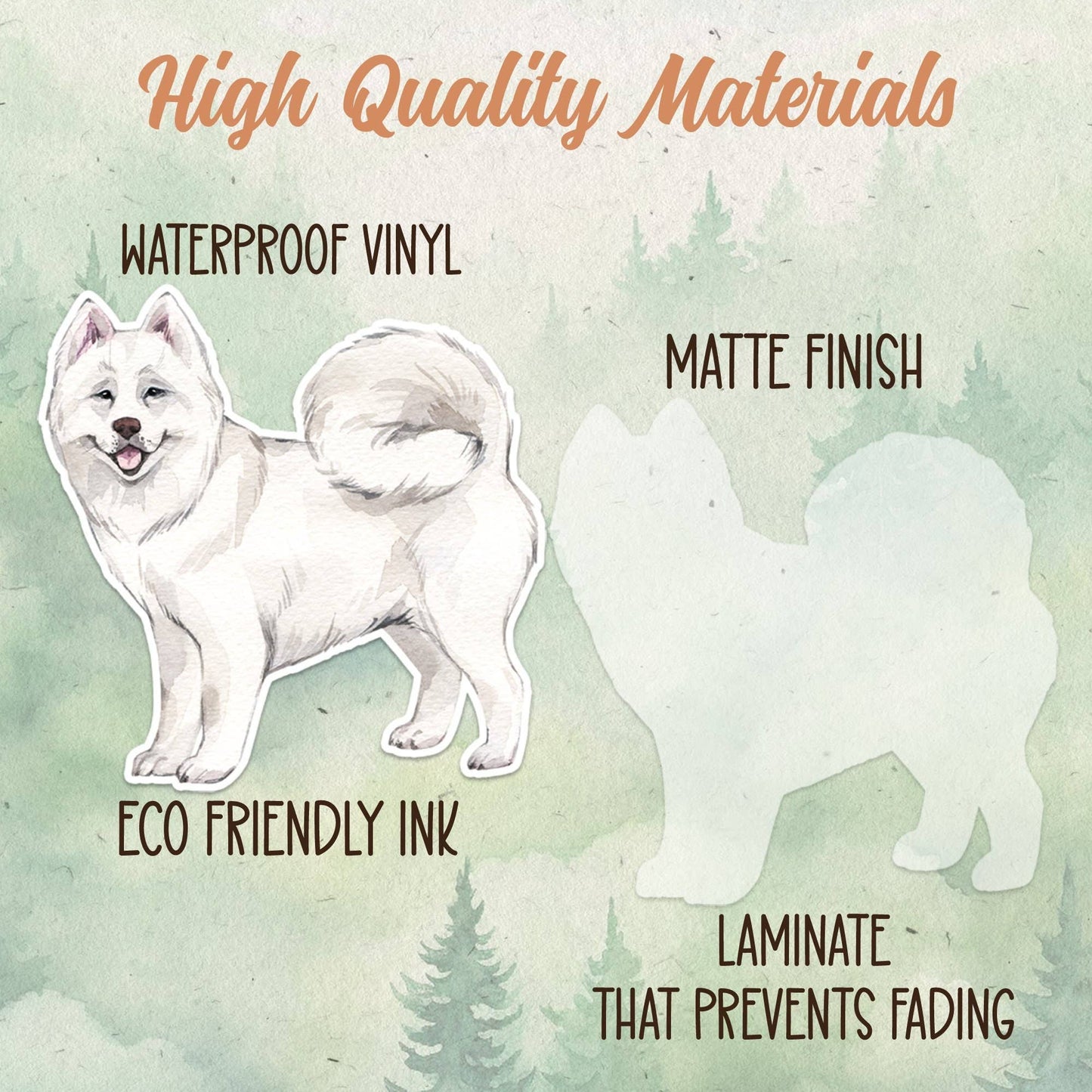 Samoyed dog sticker