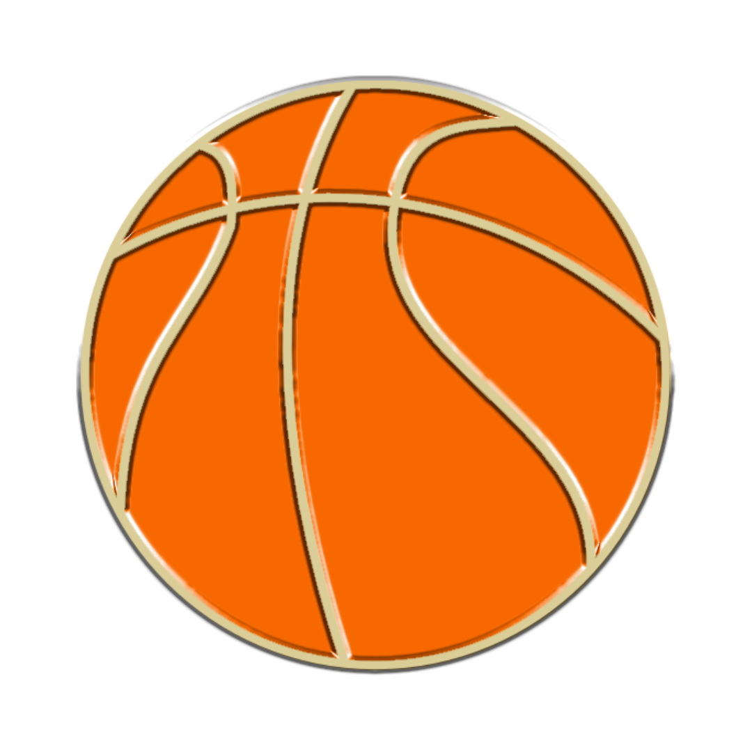Basketball Collar Charm