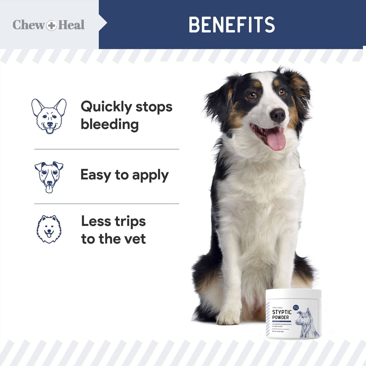 Chew + Heal Styptic Powder