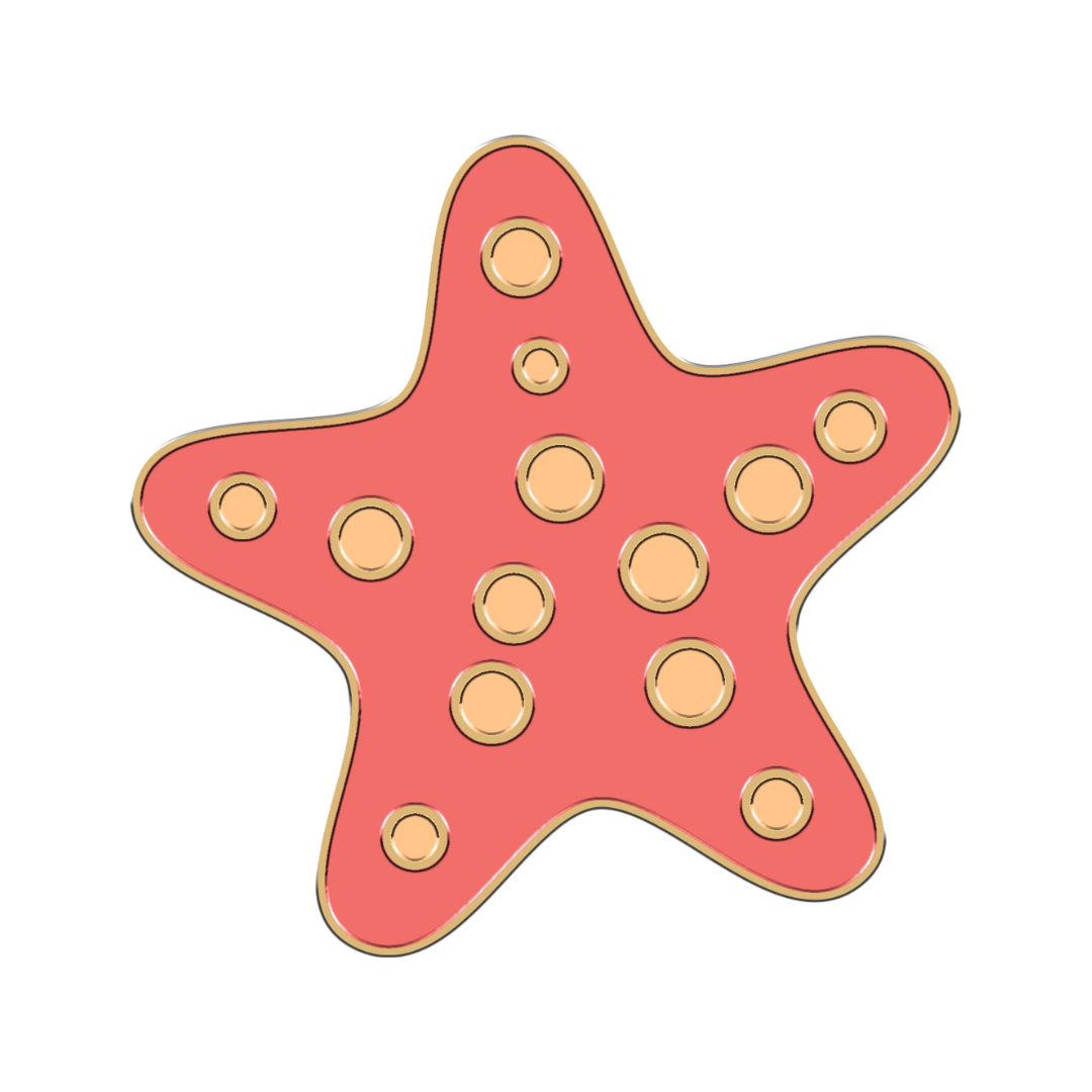Starfish Collar Charm