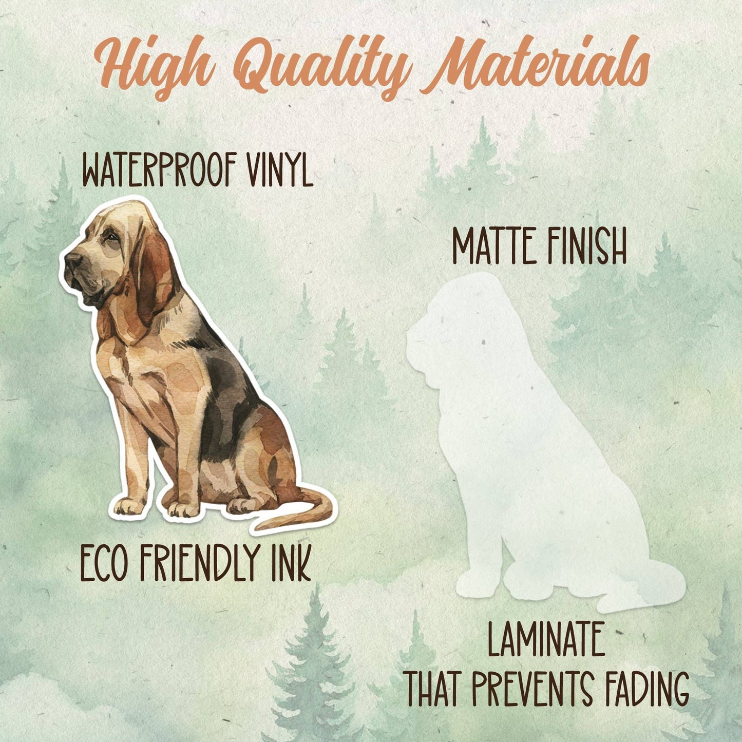 Bloodhound dog sticker