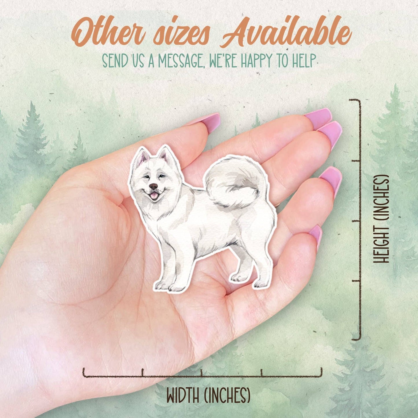 Samoyed dog sticker