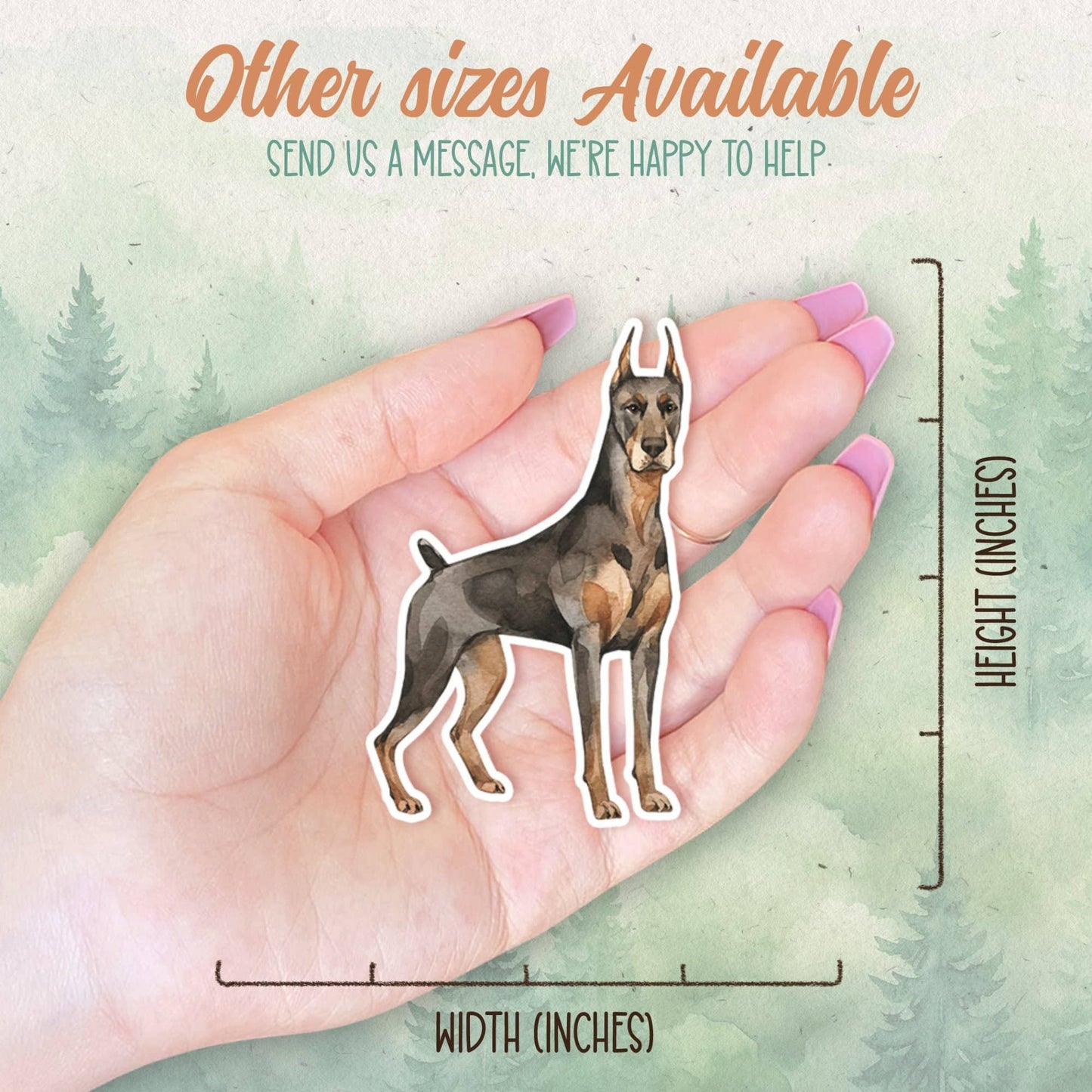 Doberman sticker