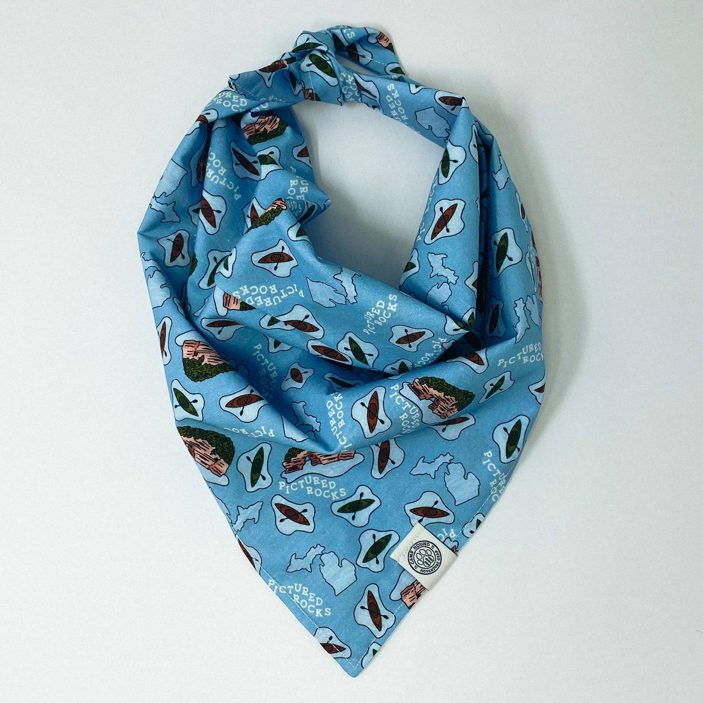 Pictured Rocks Dog Bandana | Michigan National Park Kayak