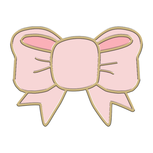 Pink Bow Collar Charm