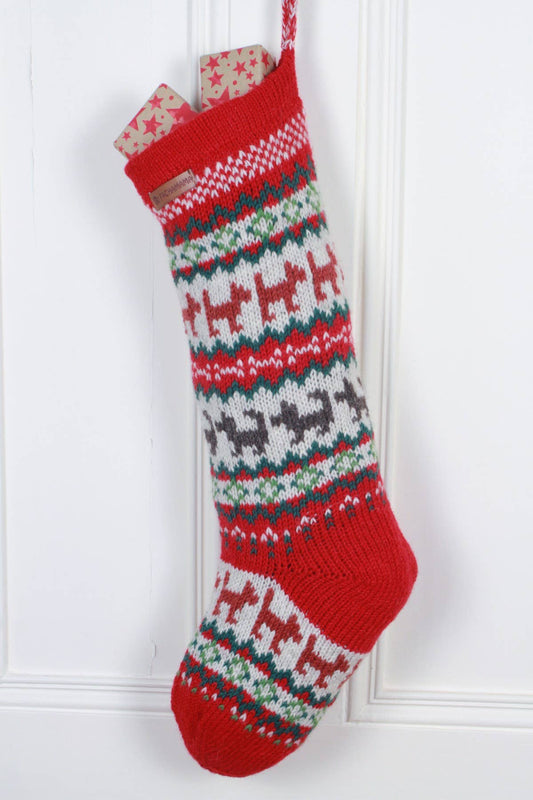 Knit Wool Christmas Stocking