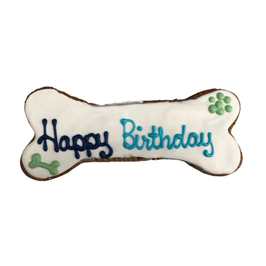 Happy Birthday 8” Bone