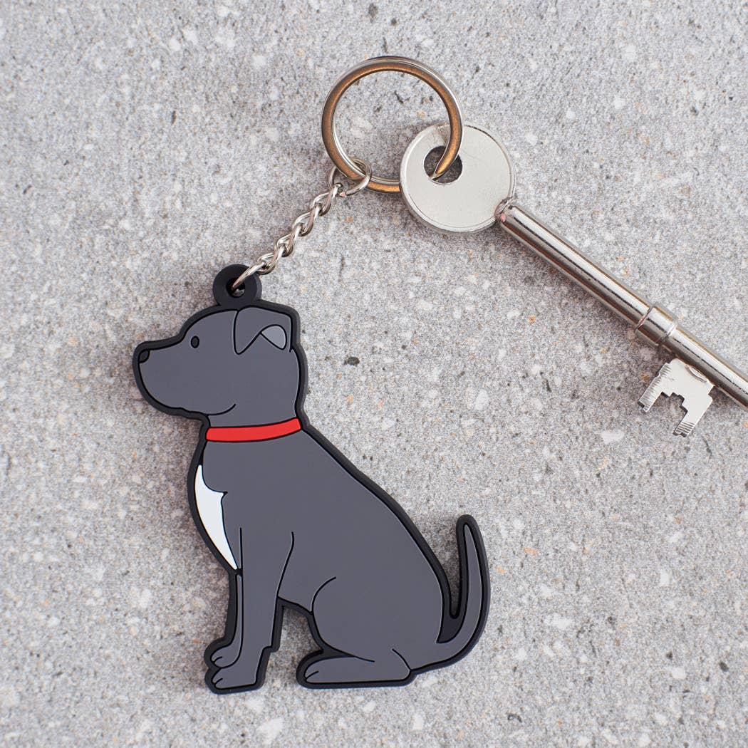 Staffie Key Ring