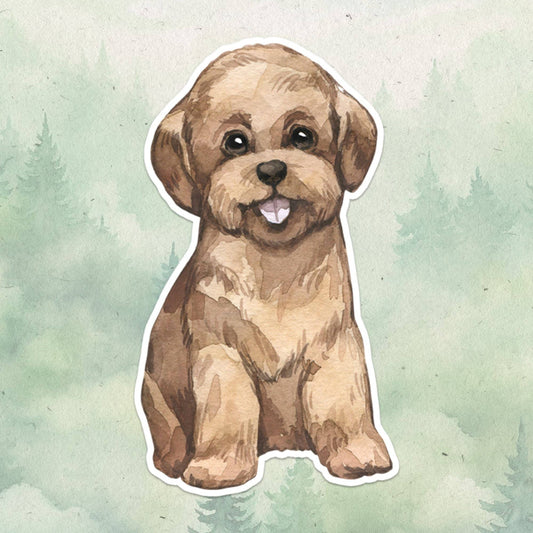 Toy poodle sticker