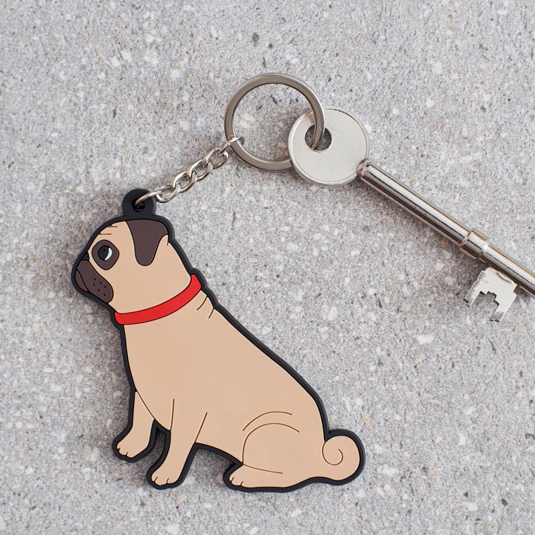 Pug Key Ring