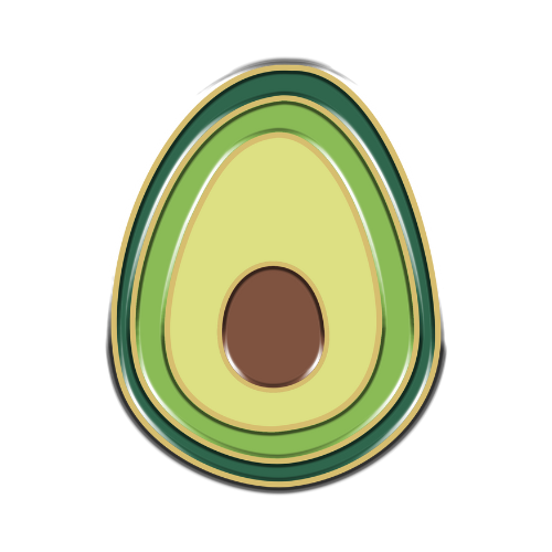 Avocado Collar Charm