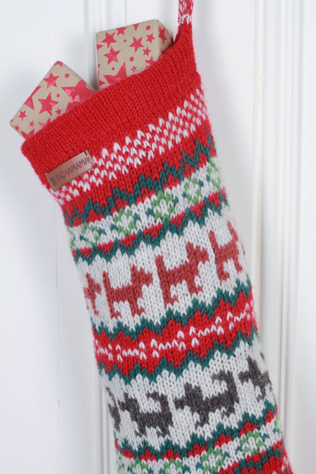 Knit Wool Christmas Stocking