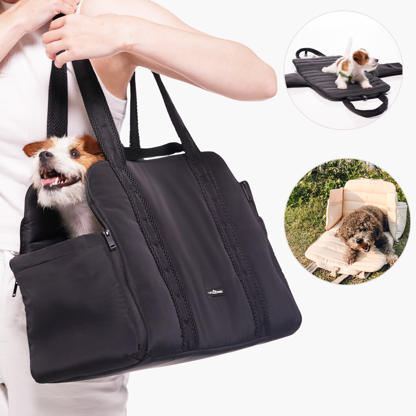 Everywhere Convertible Tote Bag | Dog Carrier | 2 Colors