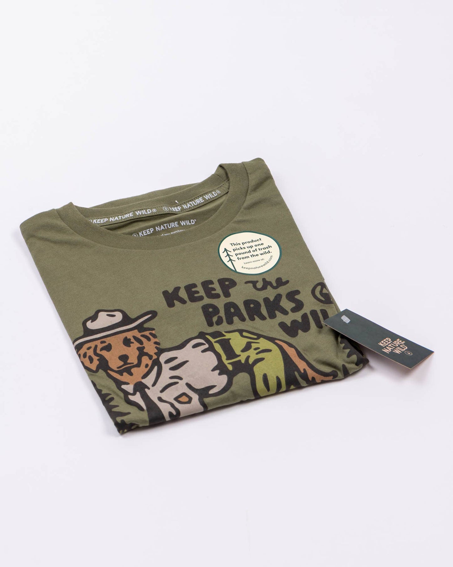Keep the Barks Wild Unisex Tee | Olive