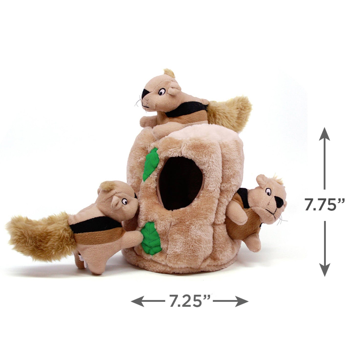 Outward Hound Hide A Squirrel Plush Dog Puzzle Toy Brown LG