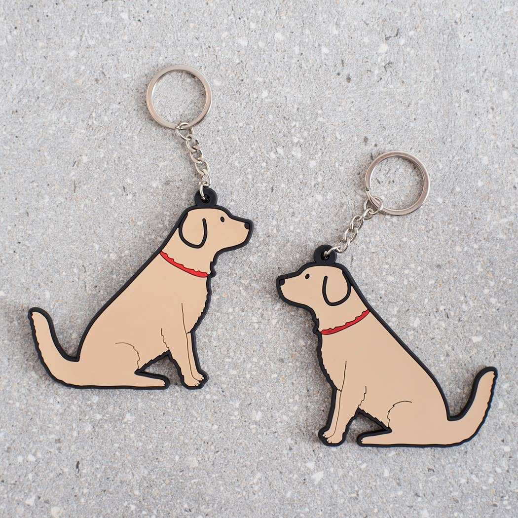 Golden Retriever Key Ring