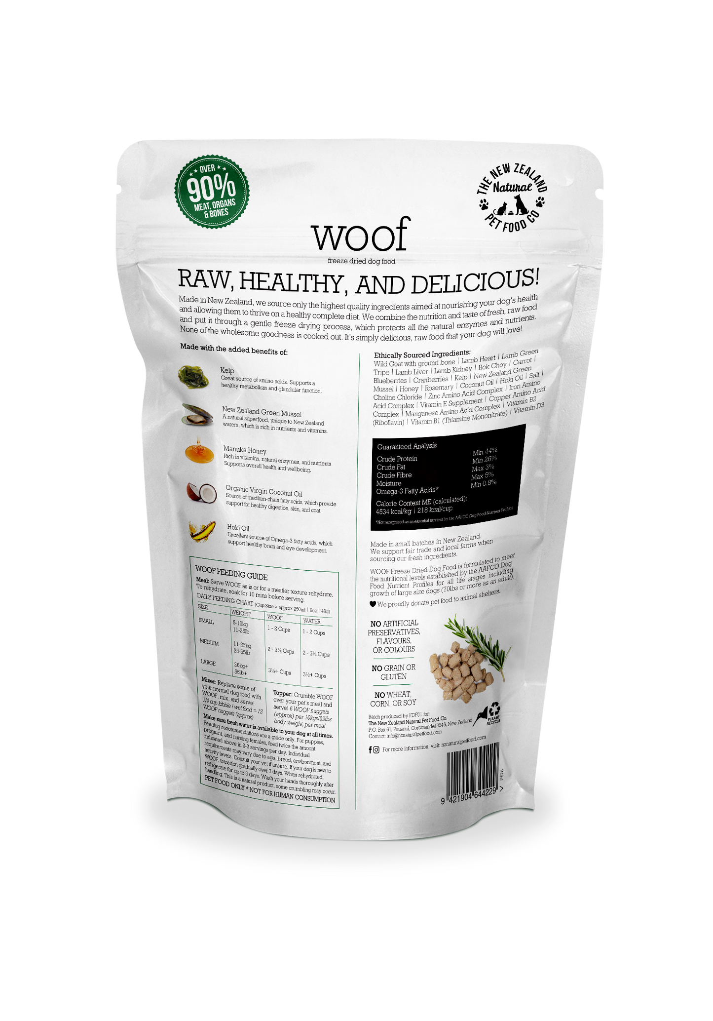 Woof Wild Goat Freeze Dried Dog Food