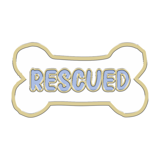 Rescued Bone Collar Charm