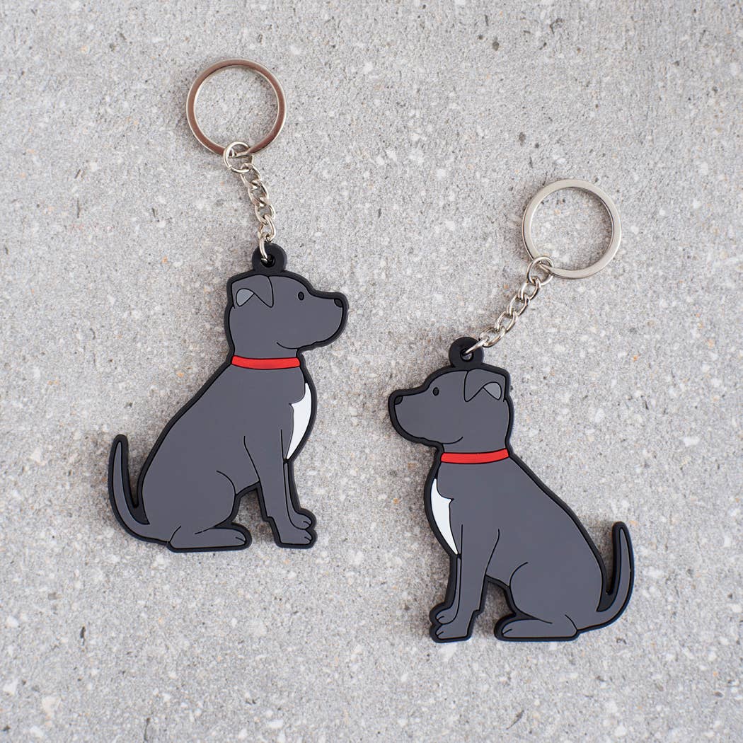 Staffie Key Ring