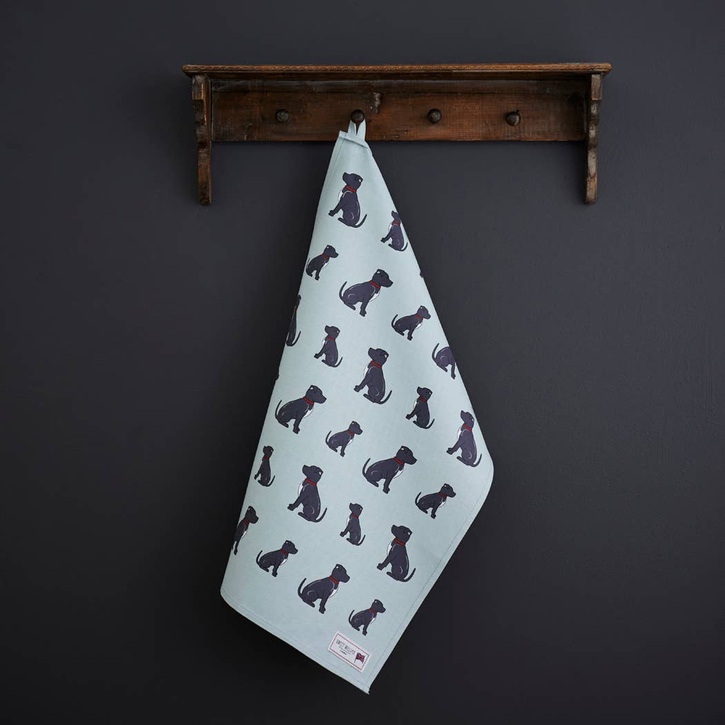 Organic Tea Towel - Staffie