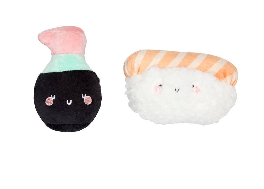 Pearhead Soy Sauce and Sushi Cat Toy Set 2pc