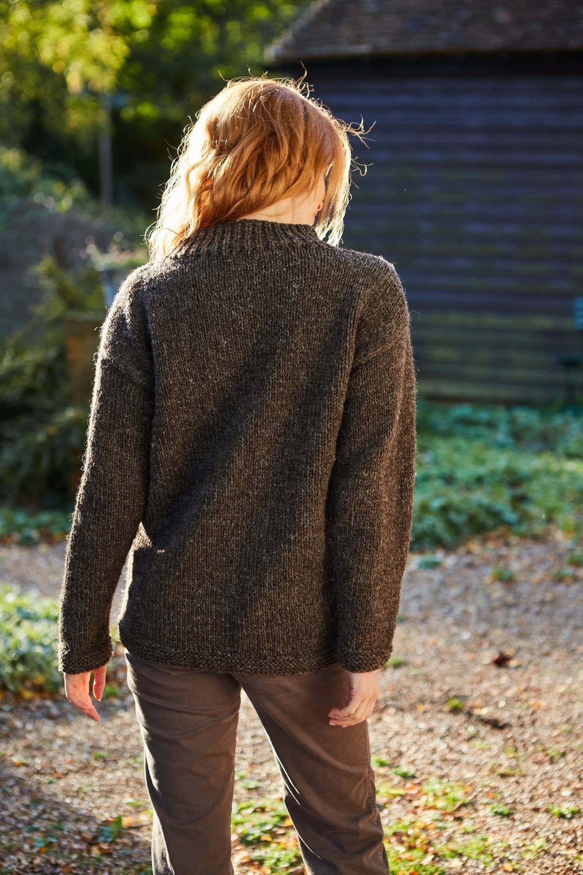 Labrador Brown Wool Hand Knit Sweater