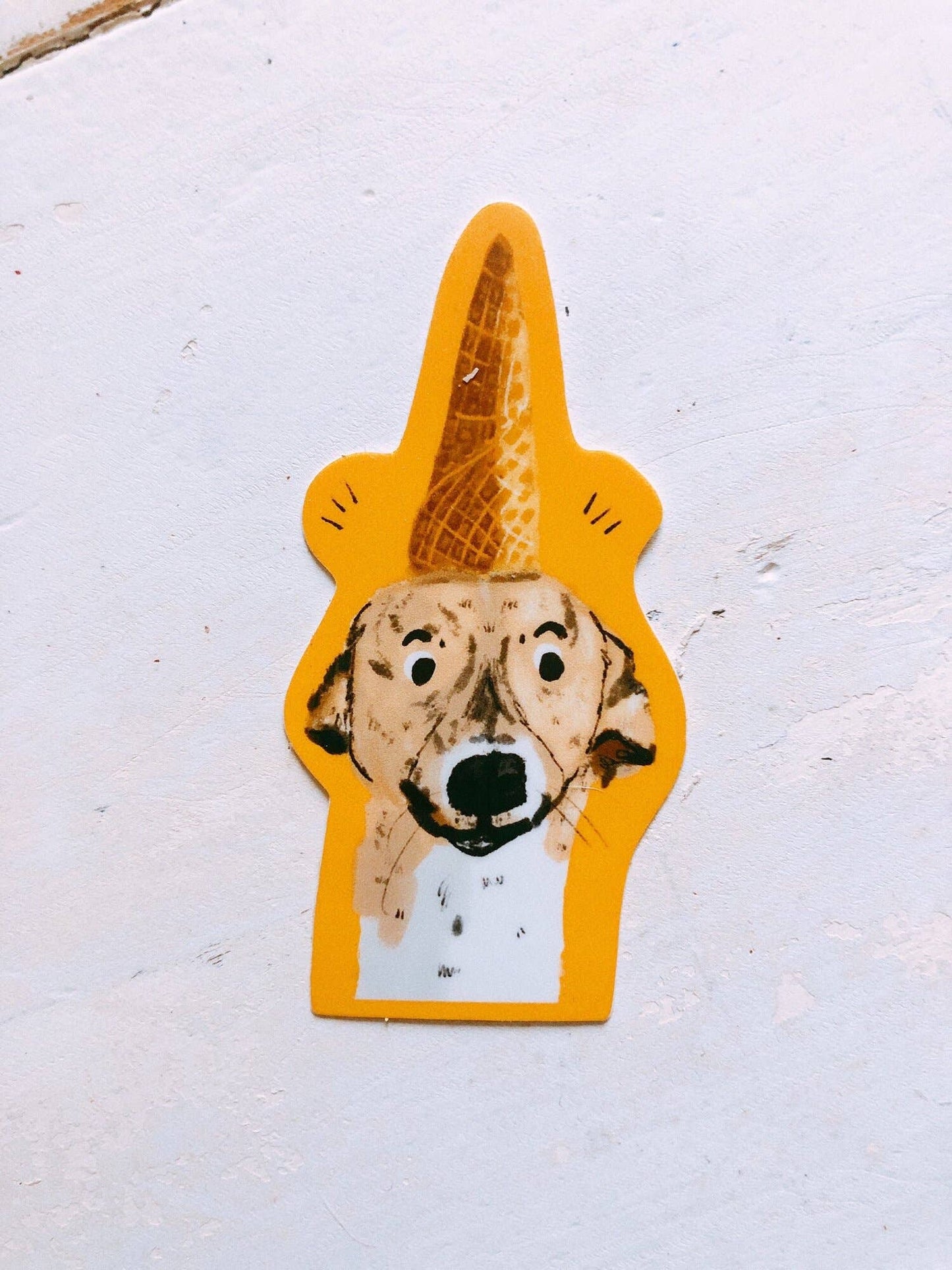 Ice Cream Party Hat Sticker
