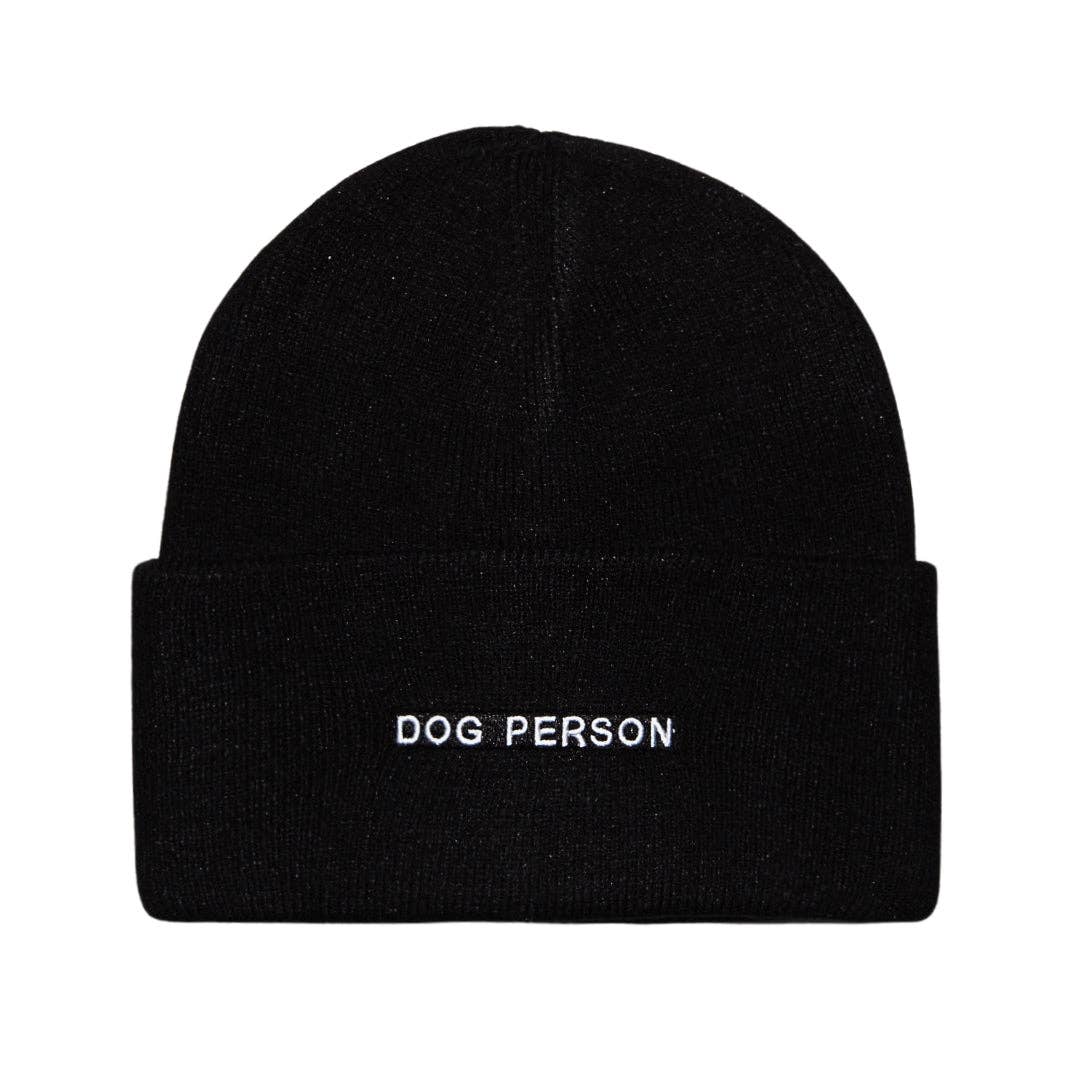 Dog Person Embroidered Beanie
