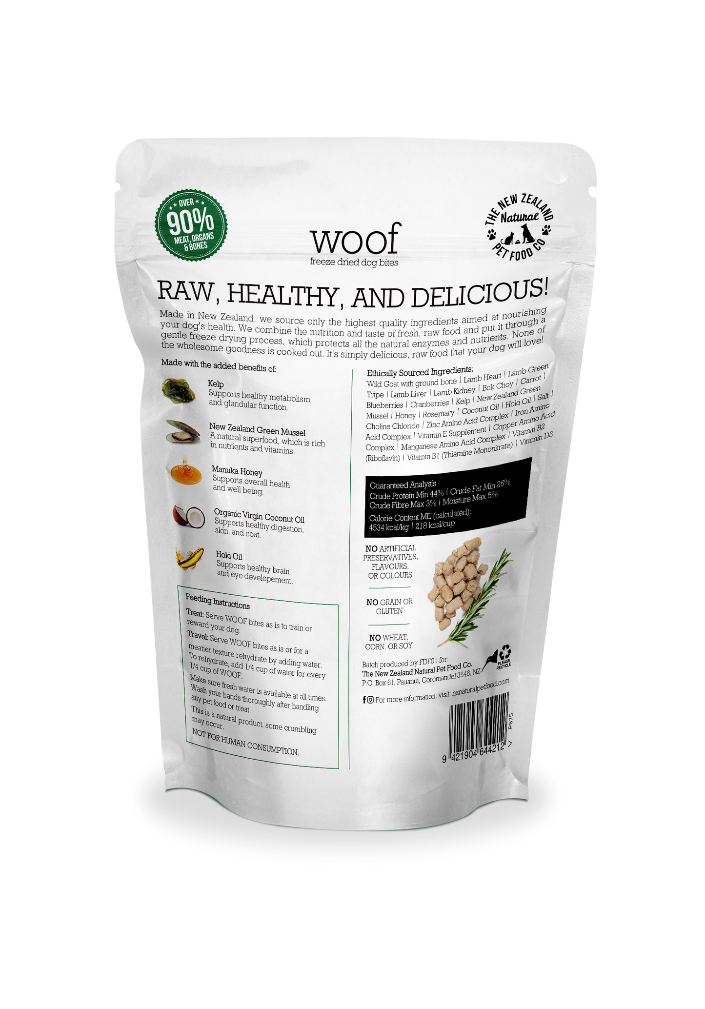 Woof Wild Goat Freeze Dried Dog Food