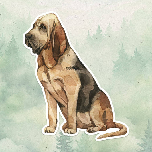 Bloodhound dog sticker