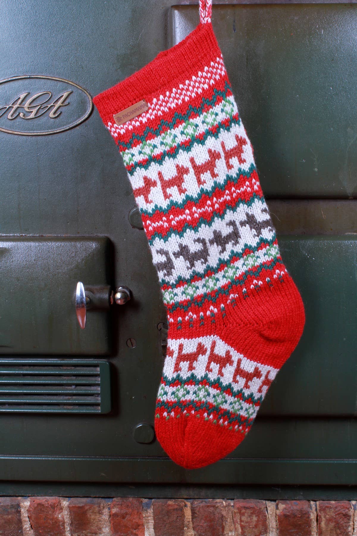 Knit Wool Christmas Stocking
