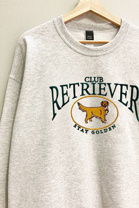 Embroidered Club Retriever Crew