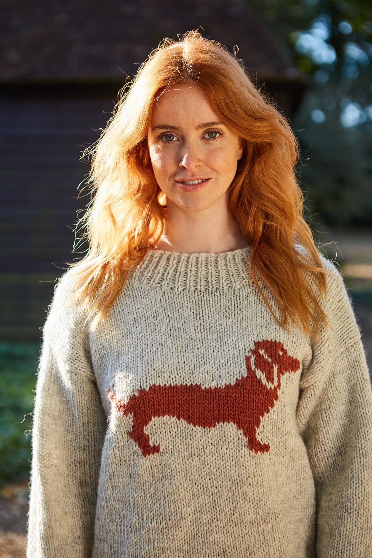 Dachshund Wool Hand Knit Sweater