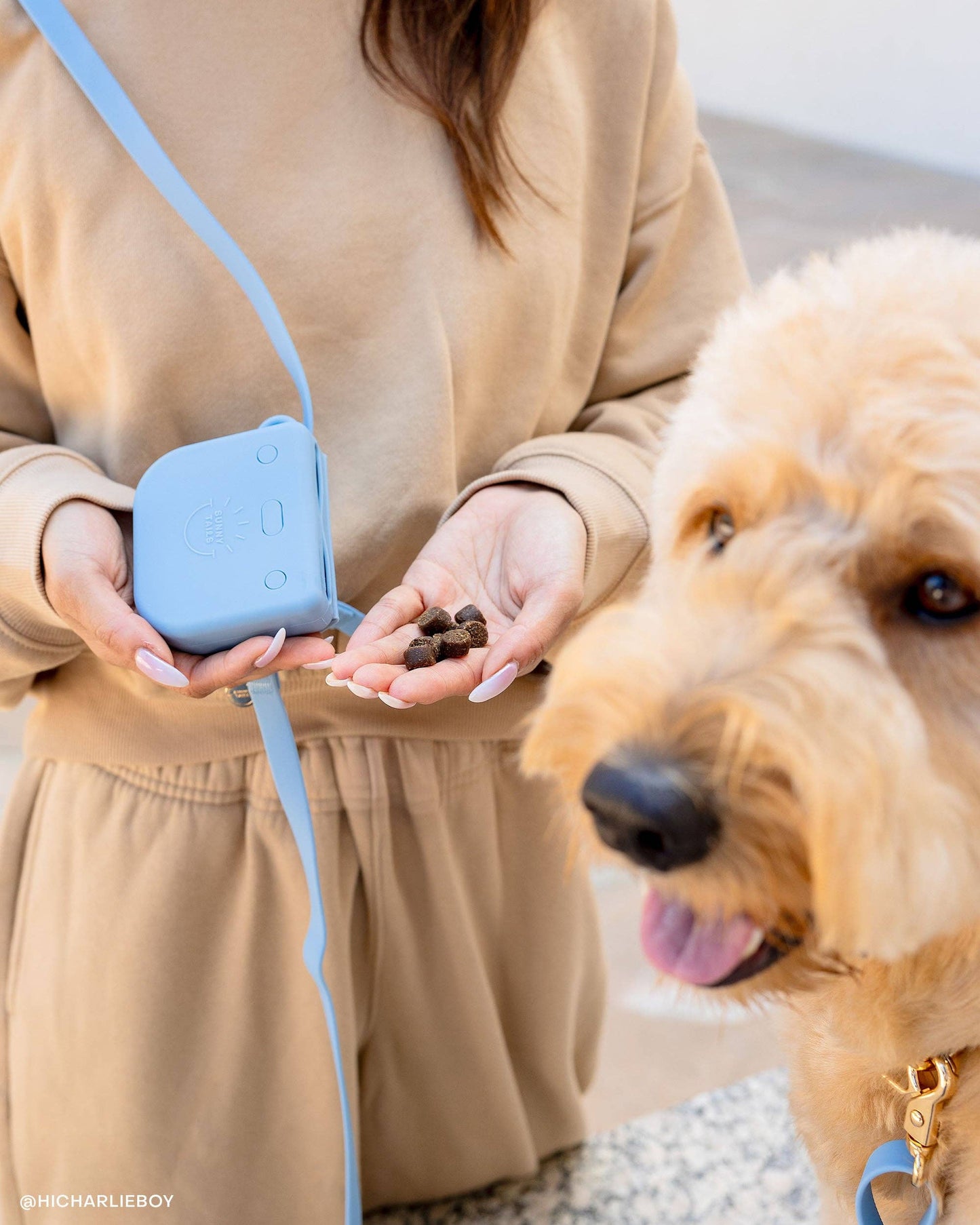 Lunar Glow Snap Dog Treat Pouch